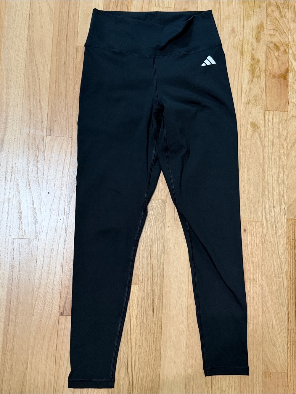 Adidas Womens Black High-Waist Athletic Leggings